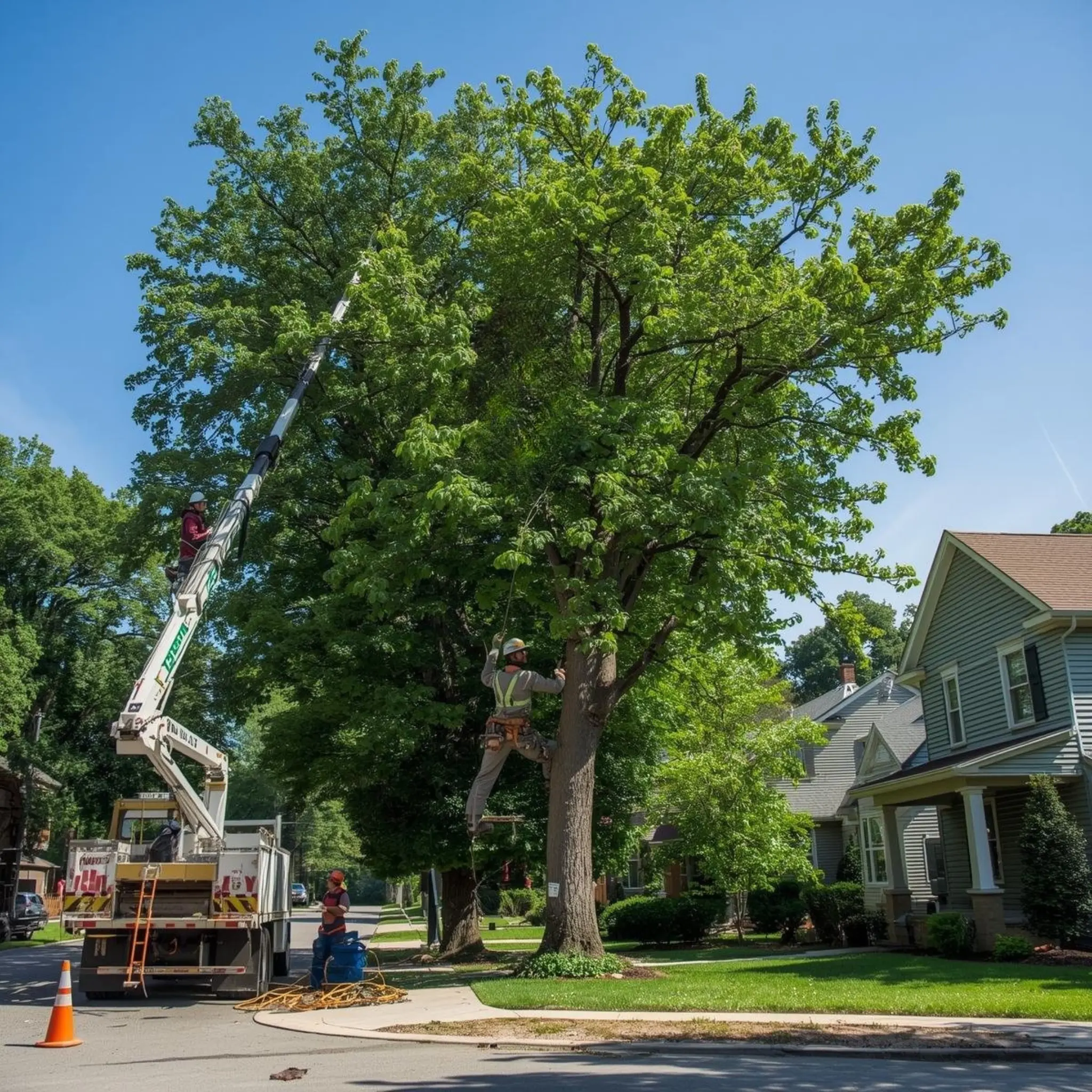 Healthy weeping willow tree maintained by KD Tree Service in Albany, NY.