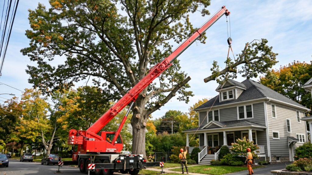 Crane Tree Removal Bethlehem NY crane tree removal in delmar ny