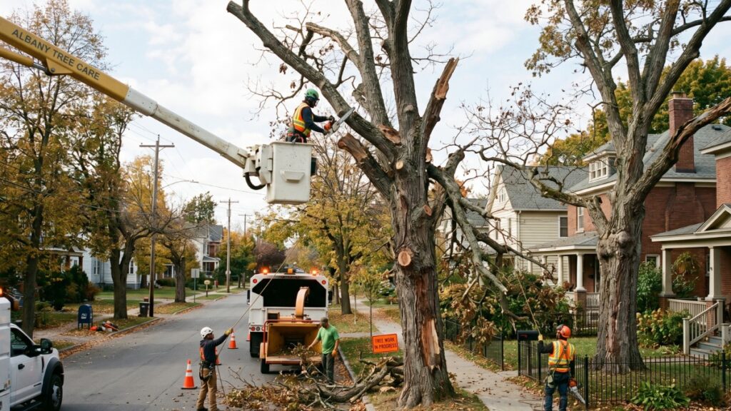 Top Rated Tree Removal in Albany NY 2 Trees Dying Albany NY