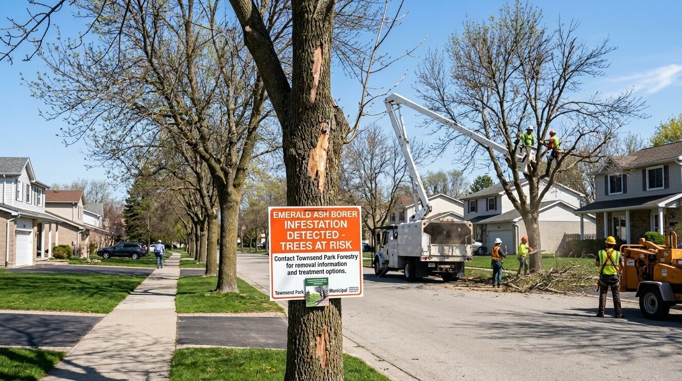Ash Trees Near Townsend Park At Risk: Central Ave Homeowners Guide to EAB & Hazardous Tree Removal