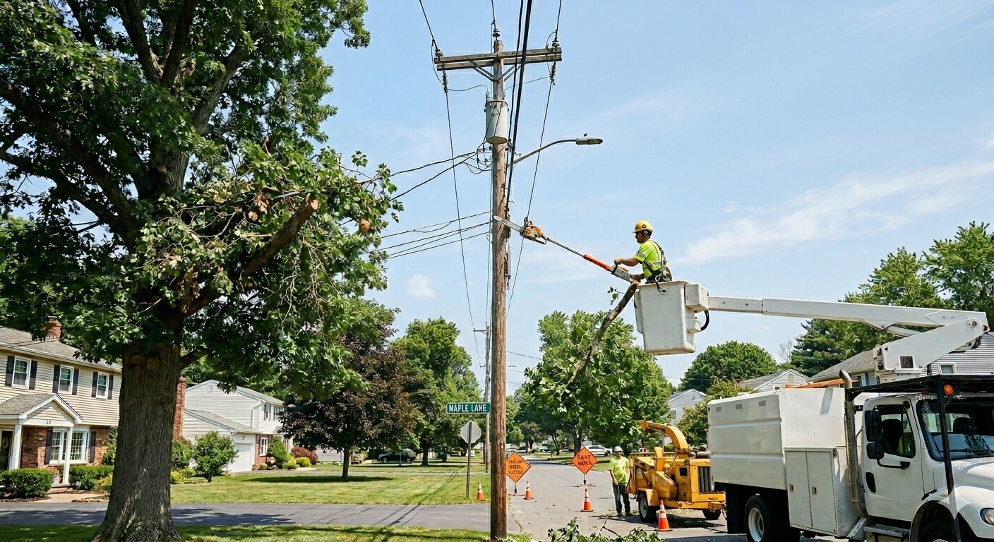 When to Trim Overgrown Trees Near NYSEG Power Lines in Colonie, NY